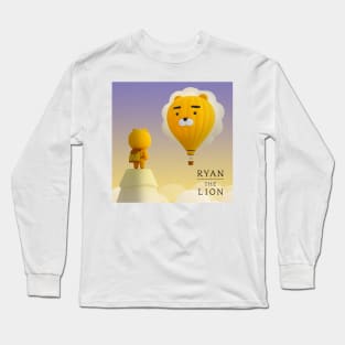 Hello! Ryan Kakao Friends (헬로! 라이언 카카오프렌즈) - Ryan The Lion Long Sleeve T-Shirt